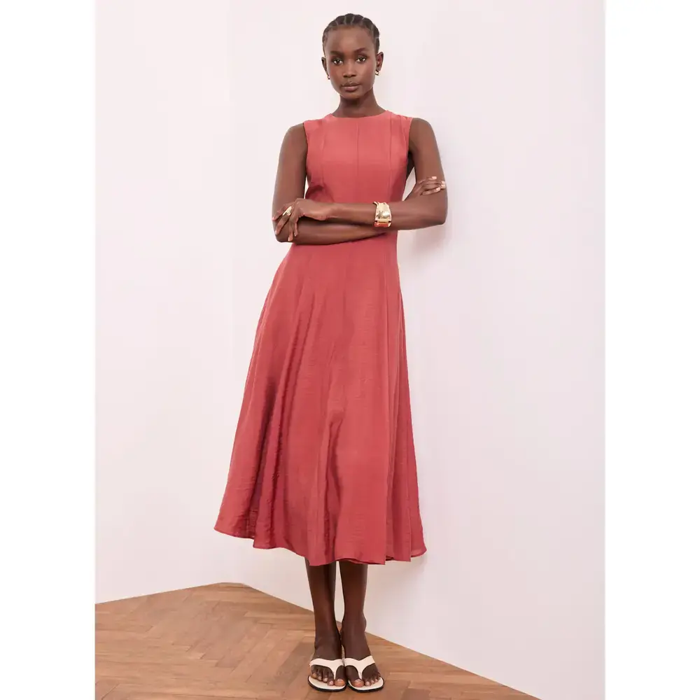 Mint Velvet Red Sleeveless Maxi Dress